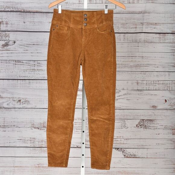 NOBO High Rise Sculpting Skinny Tan Corduroy Pant Size 7 - Picture 1 of 3